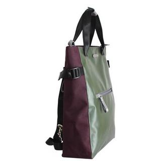 7clouds Zaino shopper Mendo 7.2 junglegreen/wine  