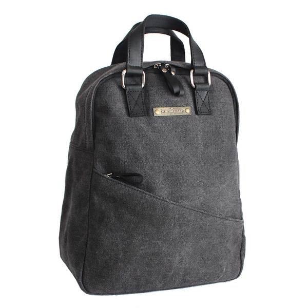 Image of Canvas City-rucksack Minu 1 Charcoal Damen Charcoal Black