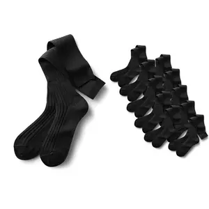 Knee High Socks in Anthracite: For an Elegant Look (10 pairs)