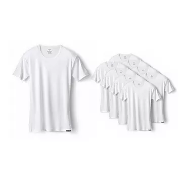 T-Shirt Babette in Weiss (8er Pack)
