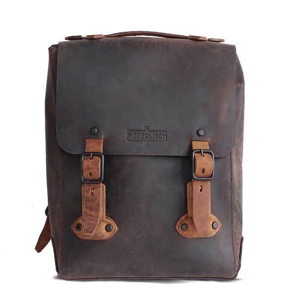 Margelisch Leder-Rucksack Lamar 1 brown  