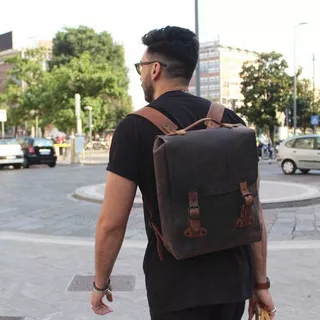 Margelisch Sac dos en cuir Lamar 1 brown acheter en ligne MANOR