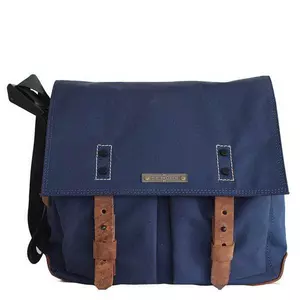 Retro Messenger Bag Nevel 1 Cord blue