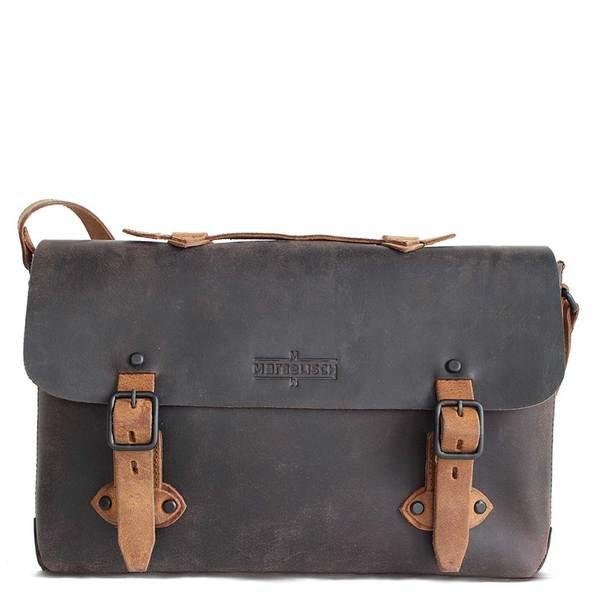 Image of Leder-umhängetasche Rinter 2 Brown Herren Staub