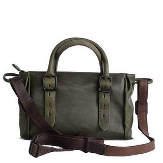 Margelisch  Borsa a tracolla in pelle Gini 2 mud green 