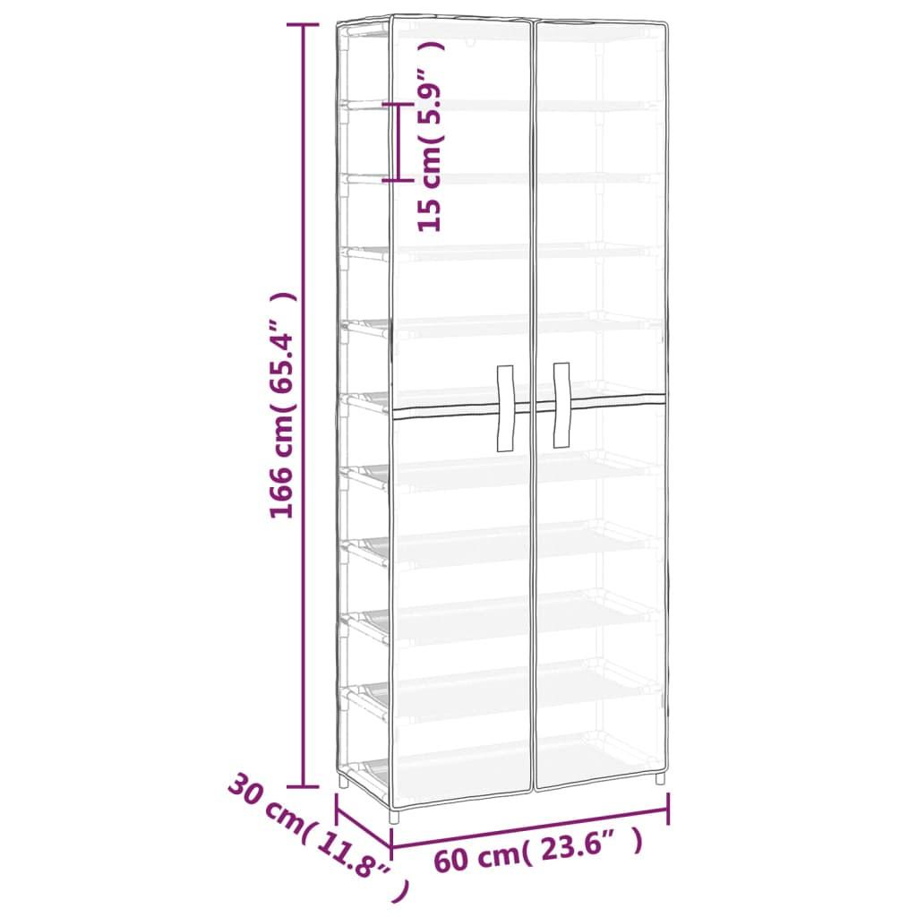 VidaXL Schuhschrank gewebe  