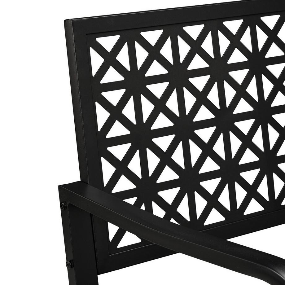 Northix Panchina da giardino con design geometrico  