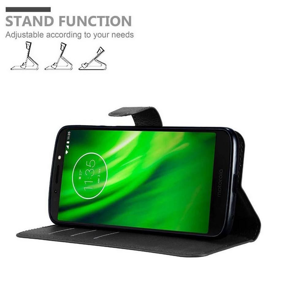 Cadorabo  Housse compatible avec Motorola MOTO E5 / G6 PLAY - Coque de protection avec fermeture magnétique, fonction de support et compartiment pour carte 