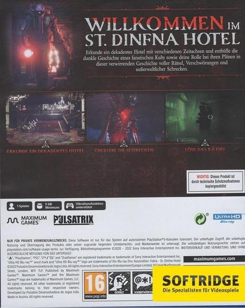 GAME  FOBIA: St. Dinfna Hotel Standard Anglais, Allemand PlayStation 5 