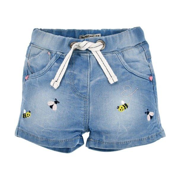Image of Kleinkinder Jeans Shorts Bienen Mädchen Blau 74
