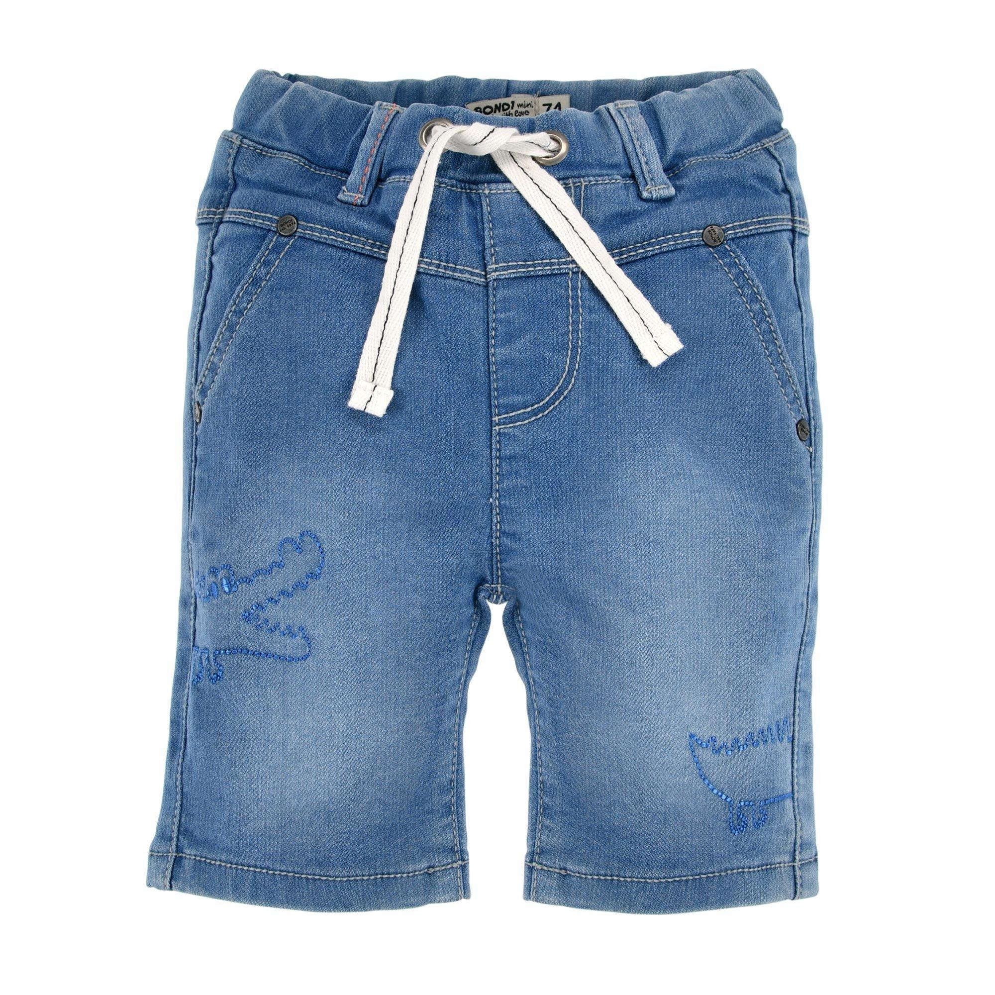 Image of Kleinkinder Jeans Shorts Kroko Jungen Blau 74