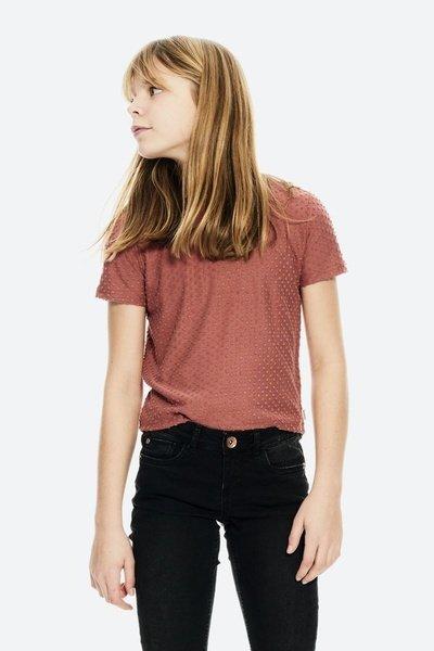 GARCIA  Mädchen T-Shirt Mit Punkterelief 