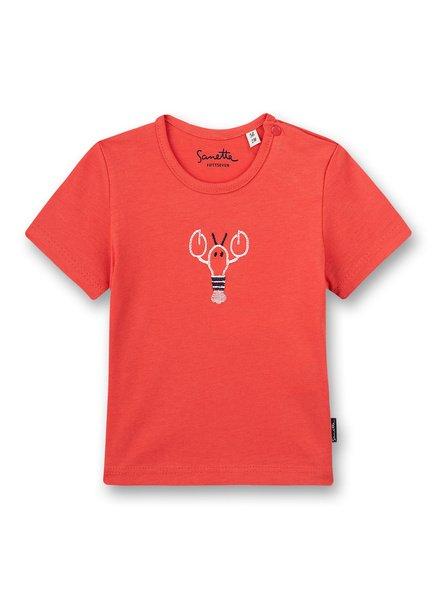 Sanetta Fiftyseven  Baby Jungen T-Shirt Rot Little Lobster 