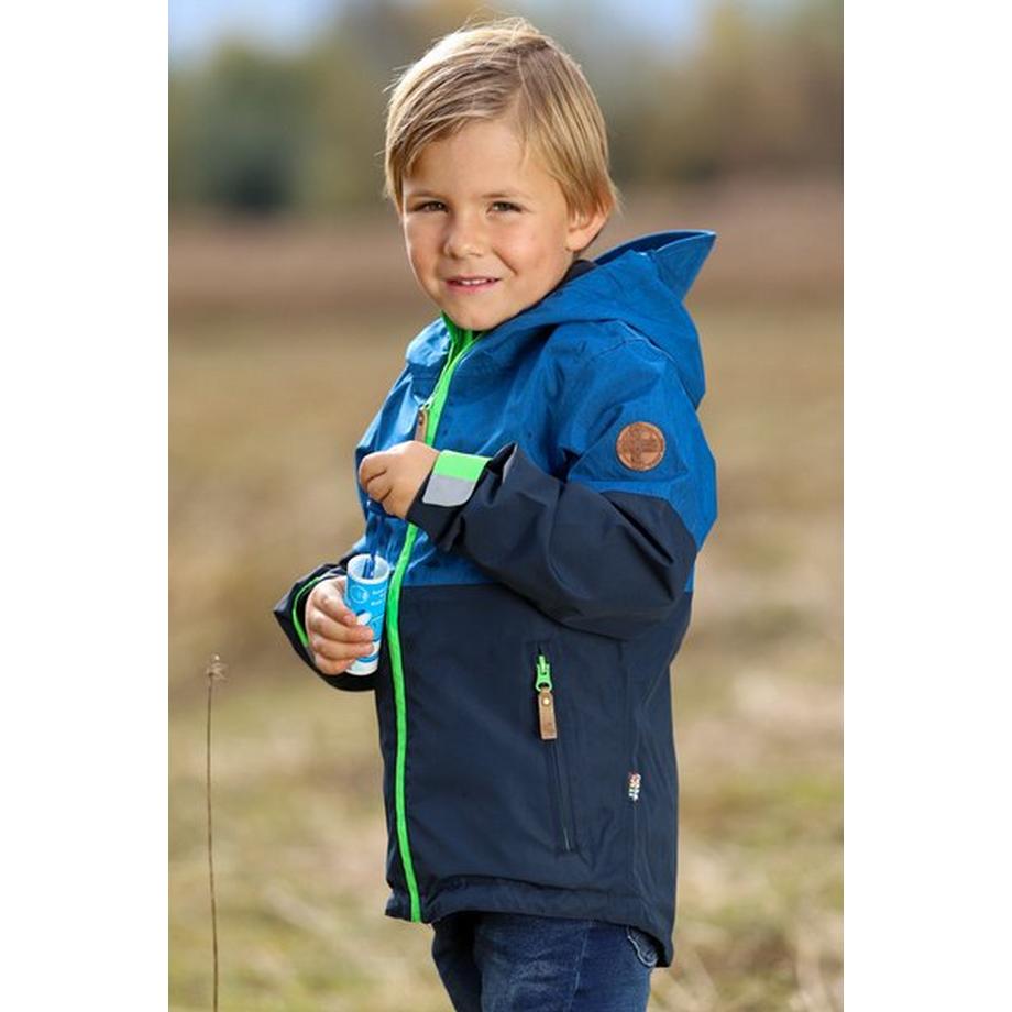 Rukka Puck Veste de Pluie Enfant Peacock Denim  