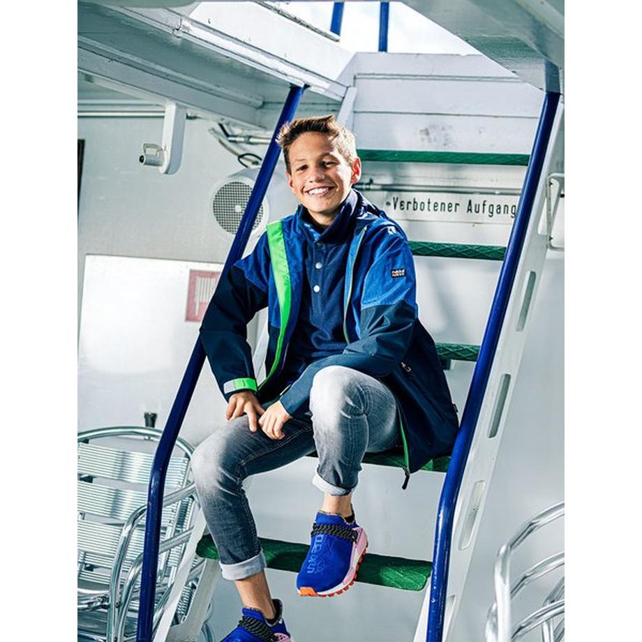 Rukka Puck Veste de Pluie Enfant Peacock Denim  