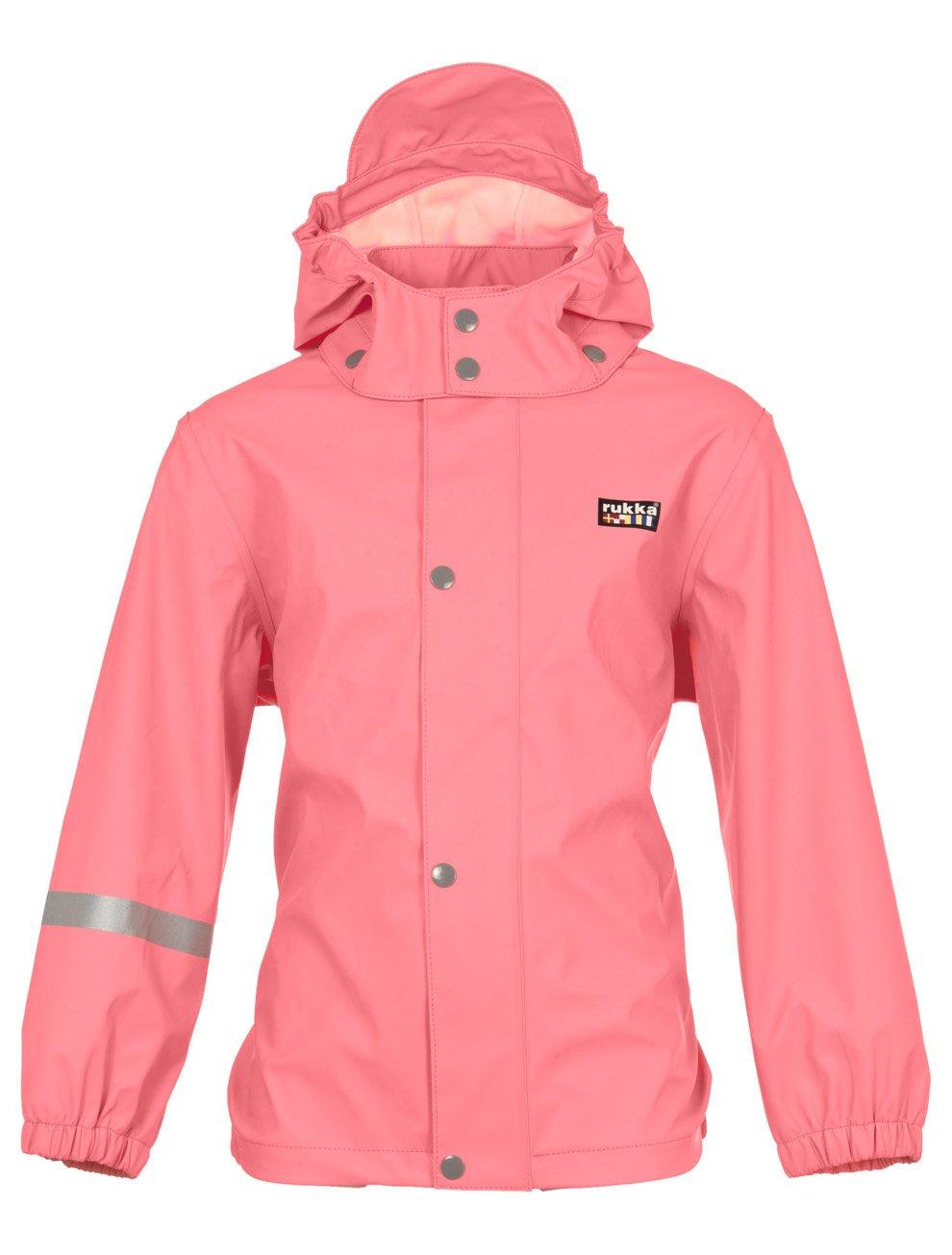 Image of Kinder Regenjacke Joshi Neon Salmon Mädchen Pink 98