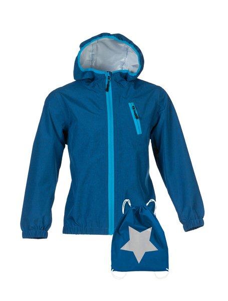 Image of Kinder Regenjacke Travelino Peacock Denim Jungen Blau 74