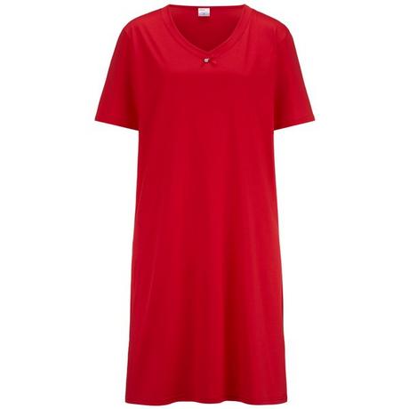 ISA bodywear Chemise de nuit manches courtes encolure en V  