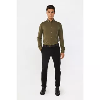 WE Fashion  Heren Skinny Fit Effen Chino 
