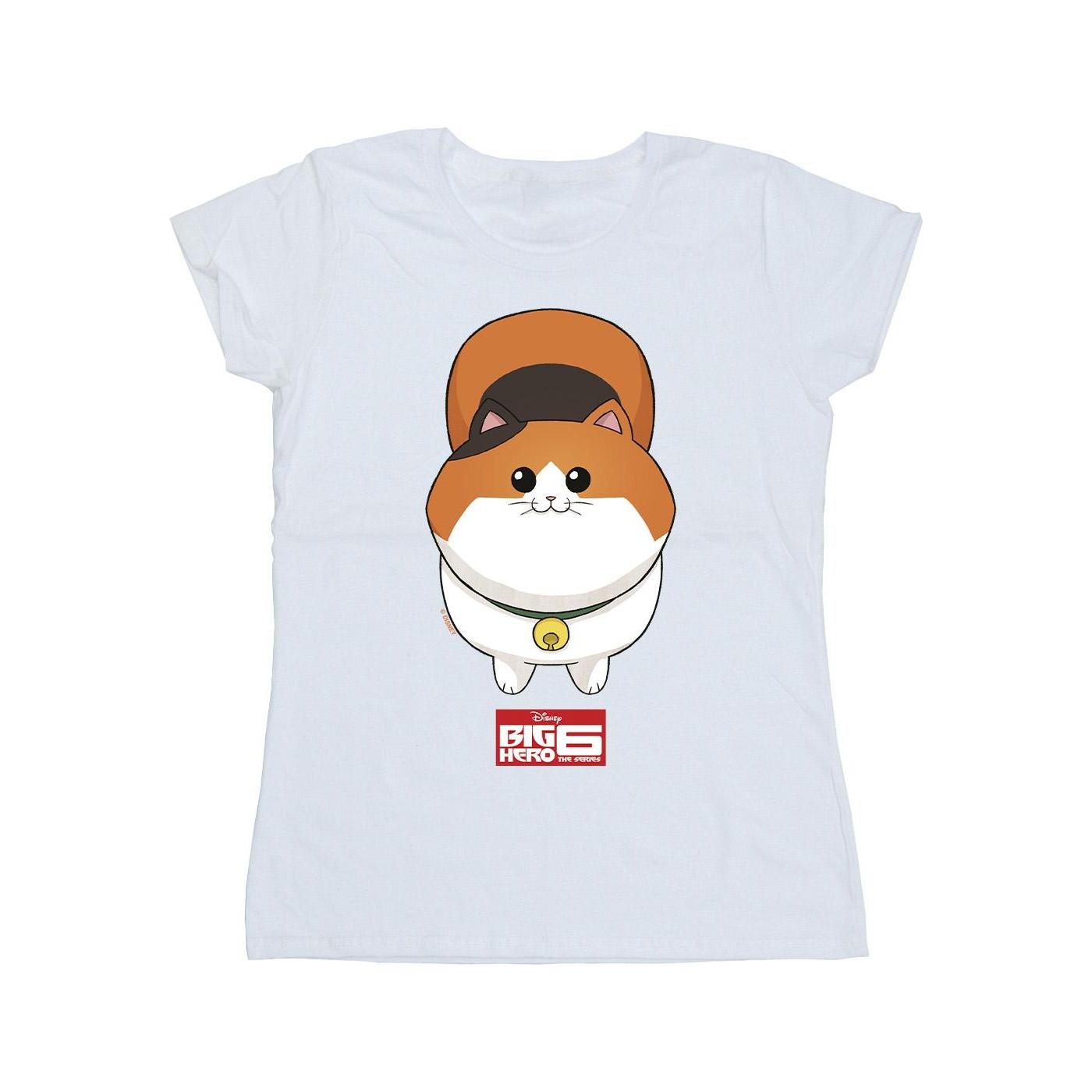 Image of Big Hero 6 Baymax Kitten Face Tshirt Damen Weiss M