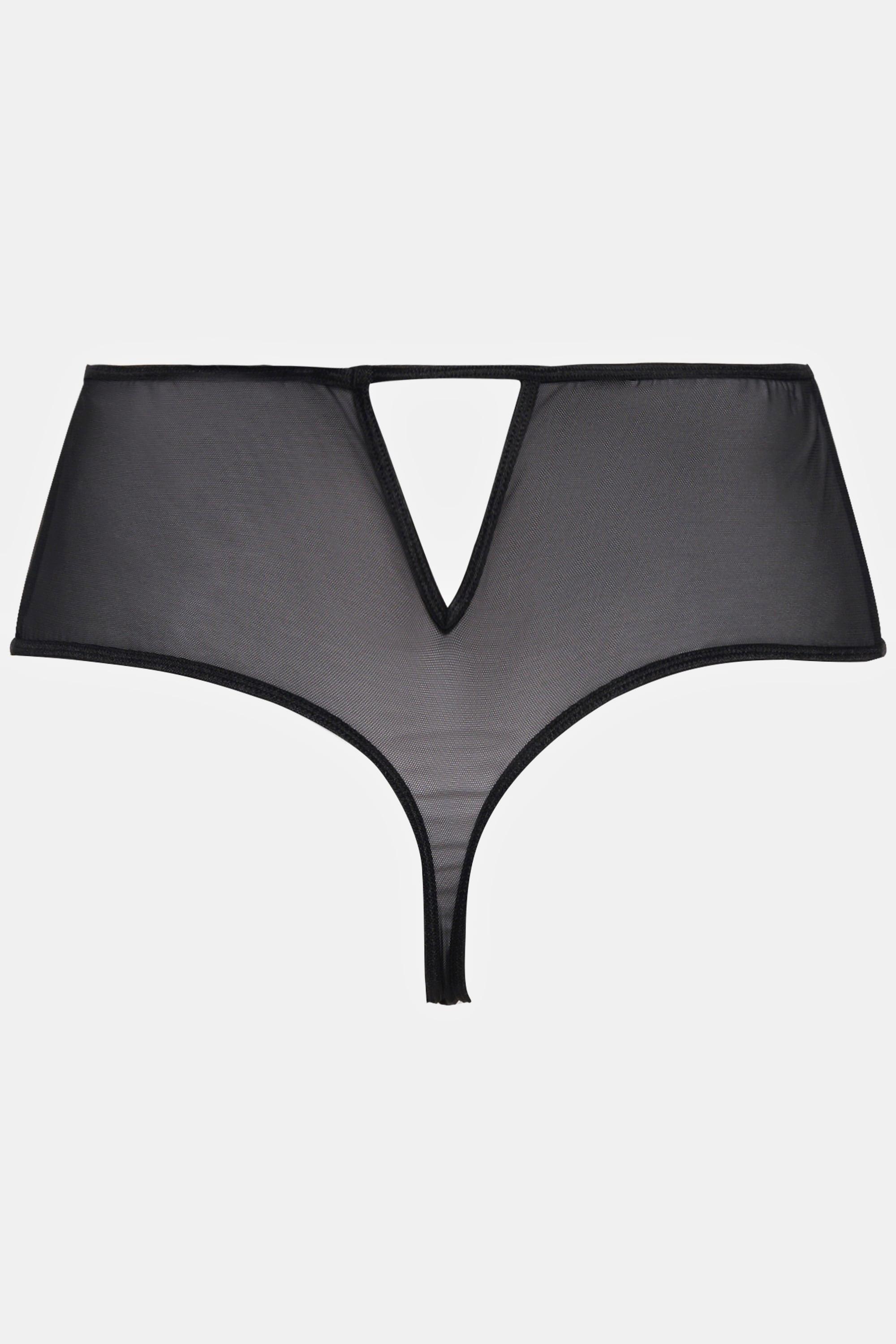 Ulla Popken  Stringpanty, Mesh, Ouvert 