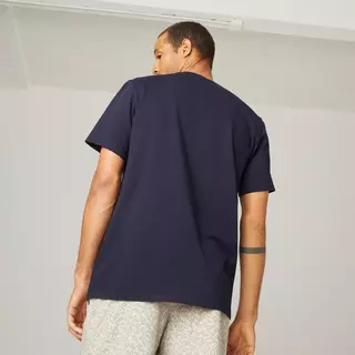NYAMBA  T-Shirt Fitness Baumwolle dehnbar Herren blau Marine