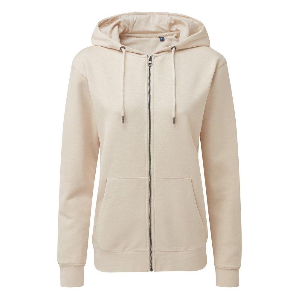 Image of Zipthrough Organic Hoodie Damen Beige 36