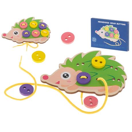 Pricenet  Kit pédagogique pour apprendre à coudre des boutons hérisson hérisson 