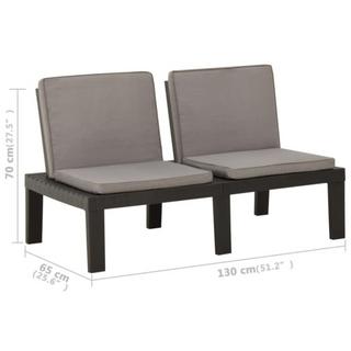 VidaXL Garten-lounge-set plastik  