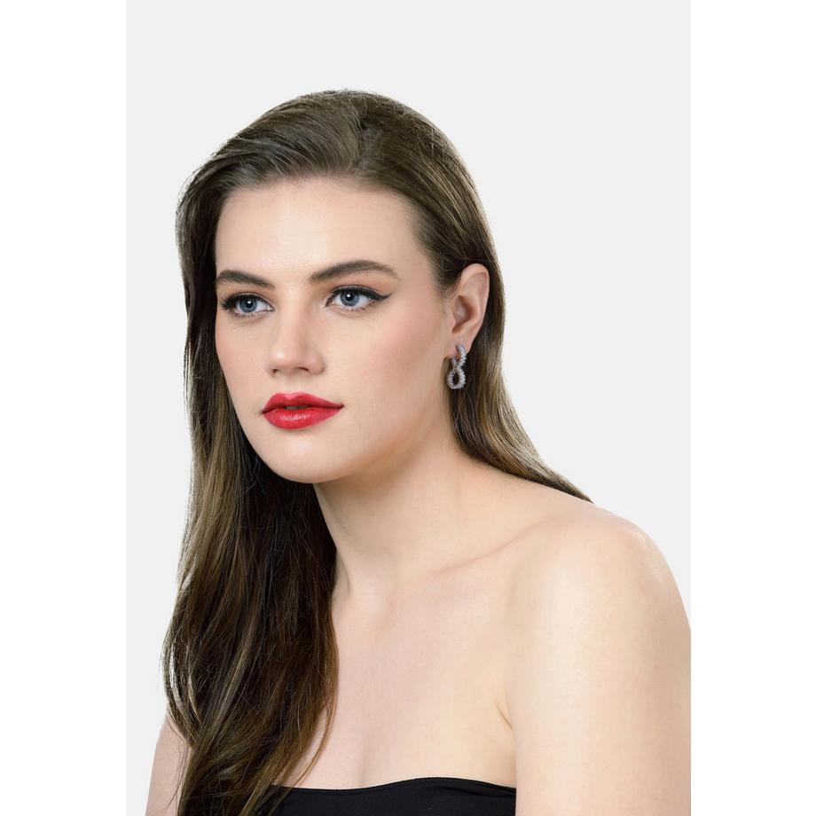 AVANT-GARDE PARIS  Glänzende Schleifen-Steckerohrringe 