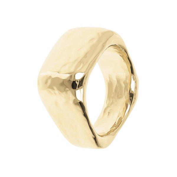 Image of Mirage Square Ring Damen Gelbgold 56