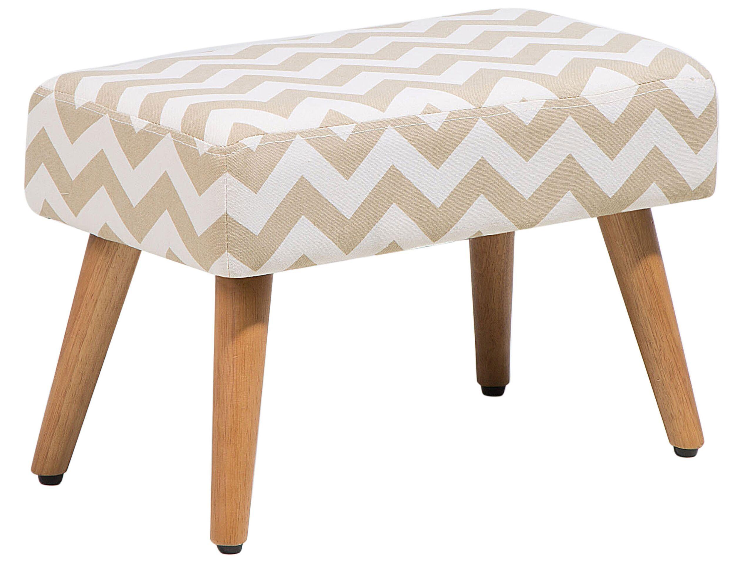 Beliani Hocker aus Baumwolle Modern TAKOMA  