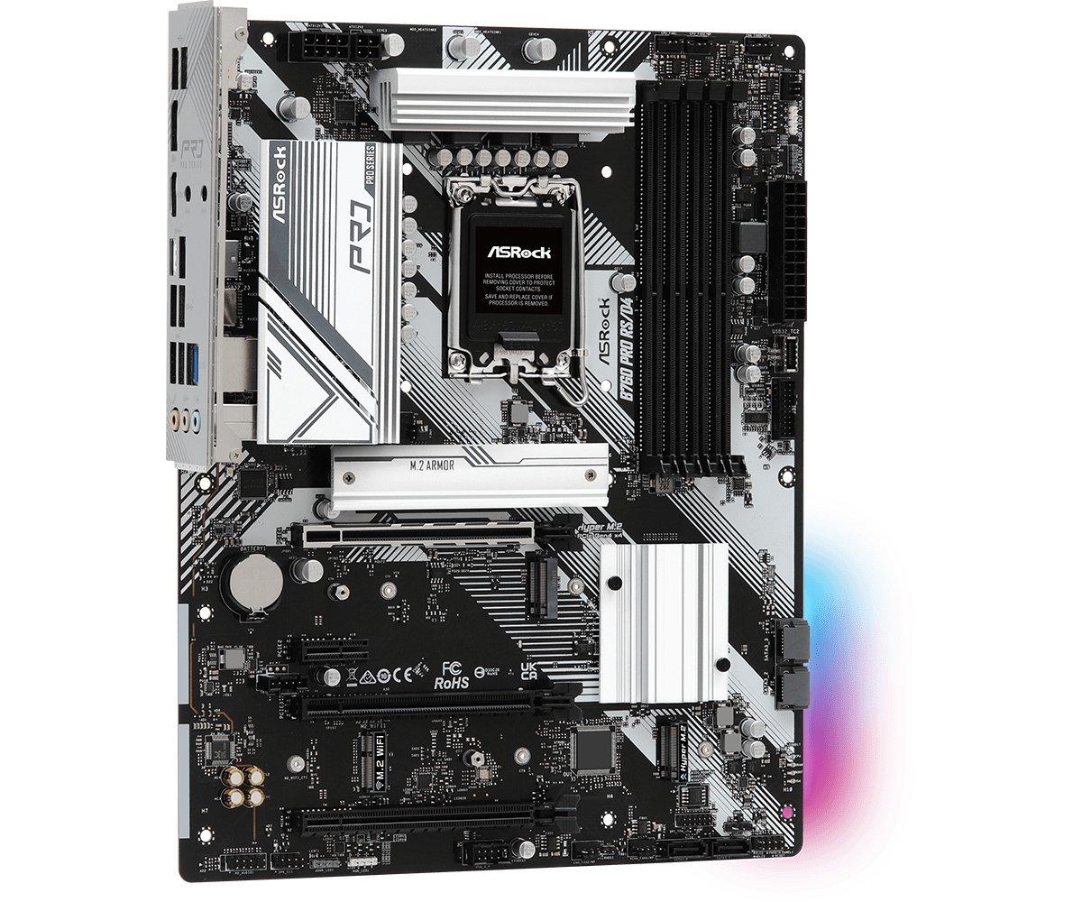 ASRock  B760 Pro RS/D4 Intel B760 LGA 1700 ATX 