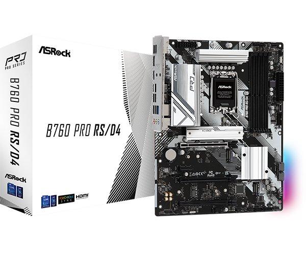 ASRock  B760 Pro RS/D4 Intel B760 LGA 1700 ATX 