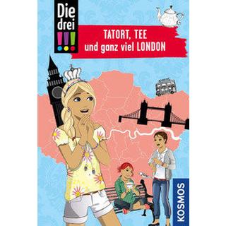 Die drei !!! Tatort, Tee und ganz viel London (DE) Erlhoff, Kari; Misselwitz, Franziska (Illustrationen) Copertina rigida 