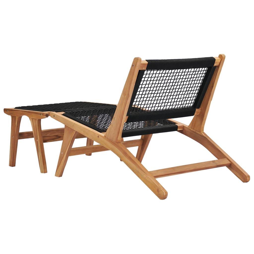 VidaXL Chaise longue bois  