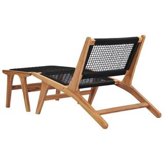 VidaXL Chaise longue bois  