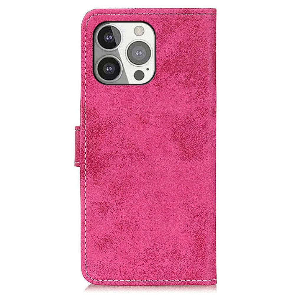 Cover-Discount  iPhone 13 Pro - Vintage Etui Wildleder Optik 