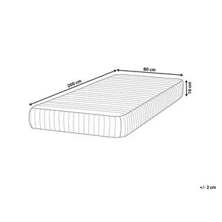 Beliani Matelas à ressorts ensachés en Ressorts ensachés MISTY - Dur  