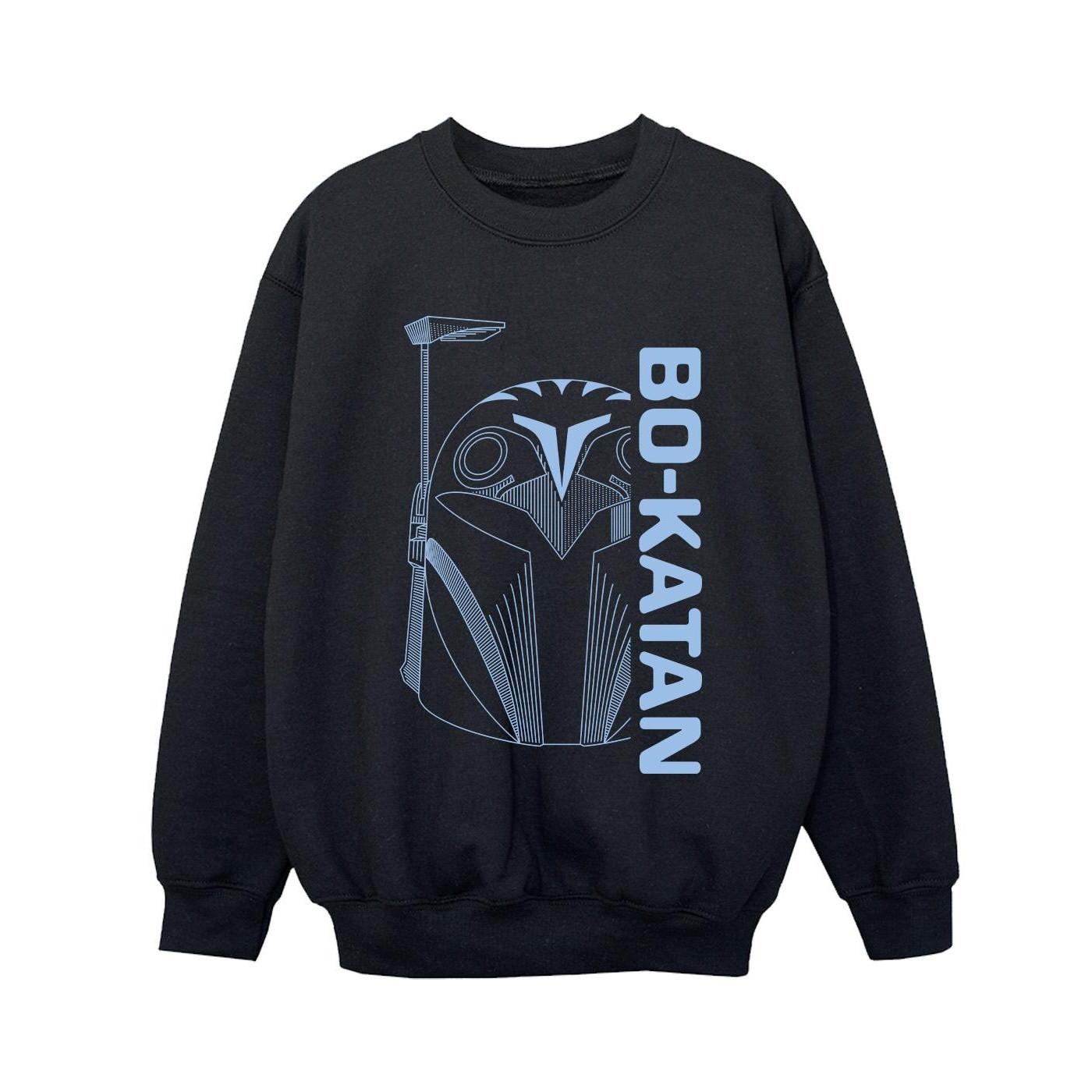 Image of The Mandalorian Bo Katan Helm Sweatshirt Jungen Schwarz 116