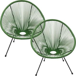 KARE Design Fauteuils Acapulco (lot de 2) vert  