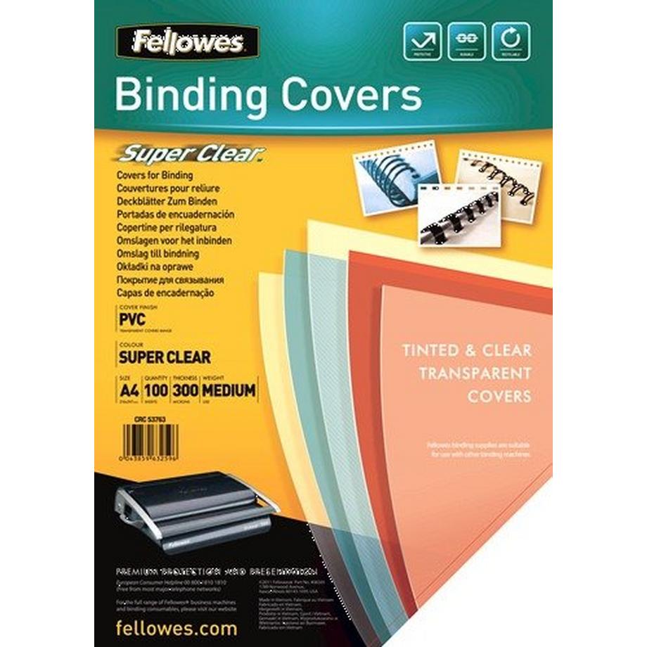 Fellowes  FELLOWES Deckblatt 53763 transparent 100 Stück 