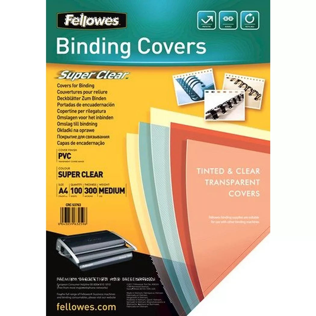 Fellowes -  Deckblatt  100 Stück, Multicolor
