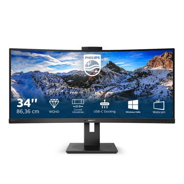 PHILIPS  P Line 346P1CRH/00 LED display 86,4 cm (34") 3440 x 1440 Pixel UltraWide Quad HD Nero 