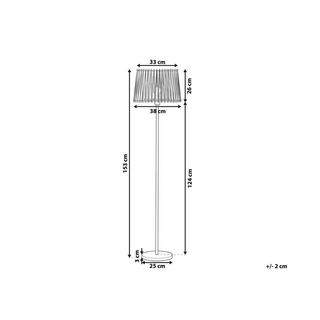 Beliani Lampada da pavimento en Ferro Glamour FORGE  