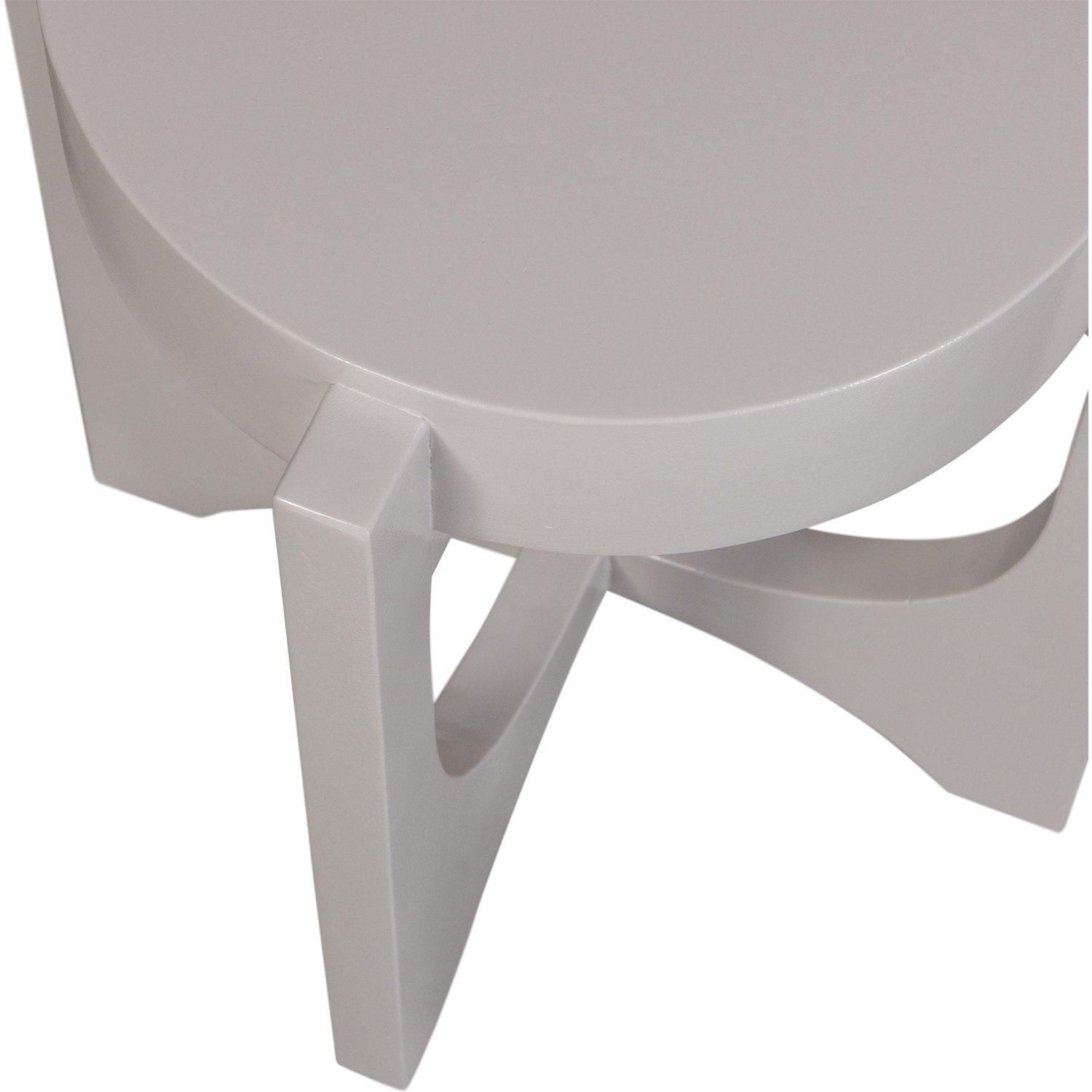 mutoni Table d'appoint Hold Up Mango gris clair 41  