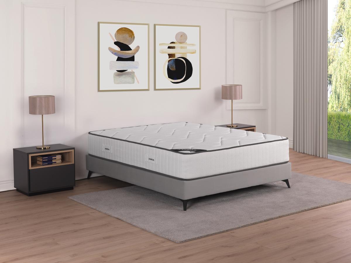 Ysmée Hôtel Matelas 160 x 200 cm anti-feu ressorts ensachés 7 zones et mémoire de forme ép.30cm - AMIA de YSMÉE HÔTEL  