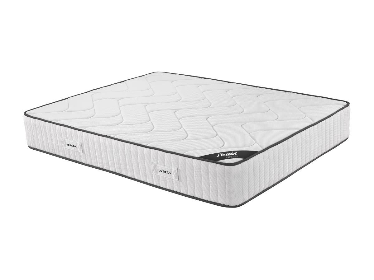 Ysmée Hôtel Matelas 160 x 200 cm anti-feu ressorts ensachés 7 zones et mémoire de forme ép.30cm - AMIA de YSMÉE HÔTEL  