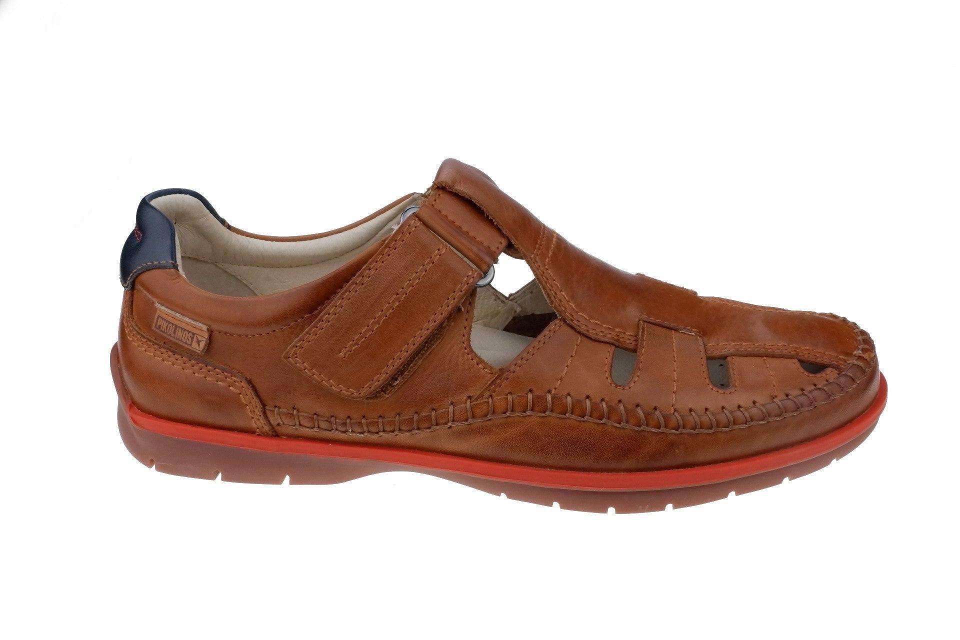 Image of Marbella - Leder Sandale Herren Braun 39