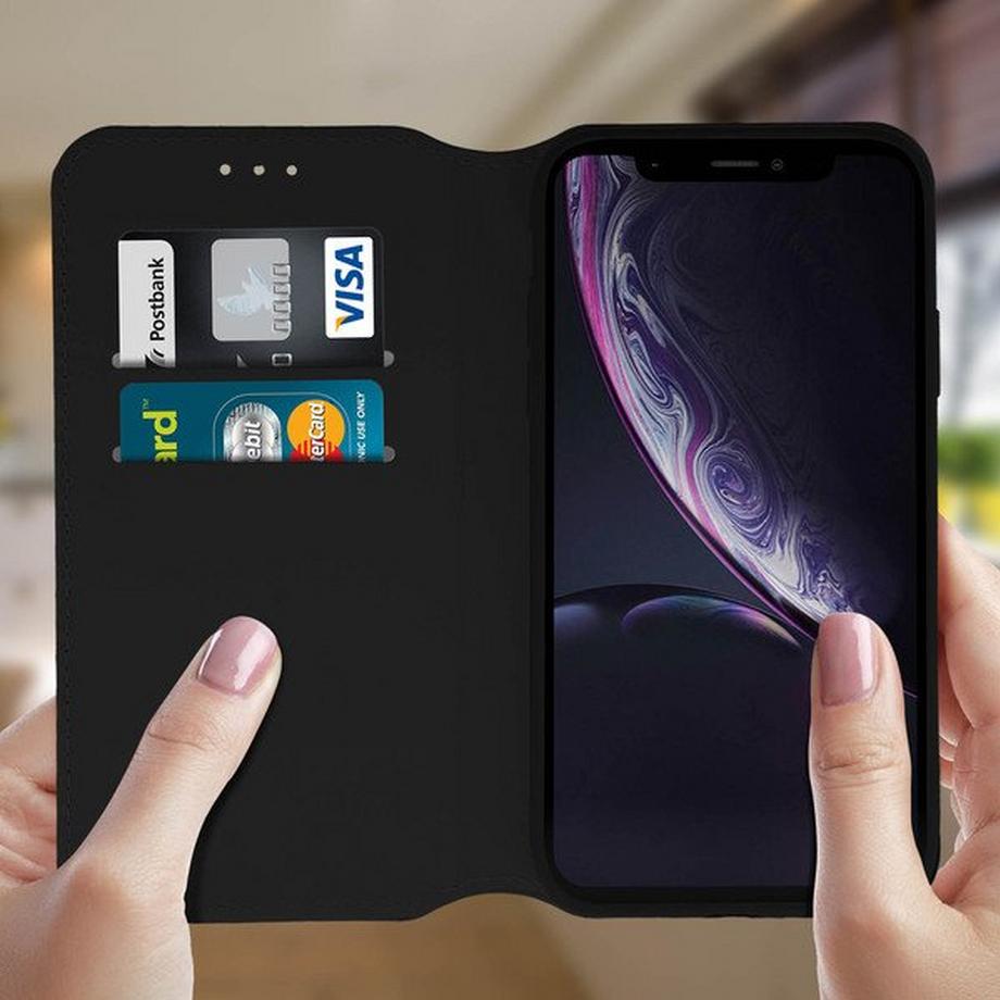 Avizar  Étui folio pour Apple iPhone XR - Noir 